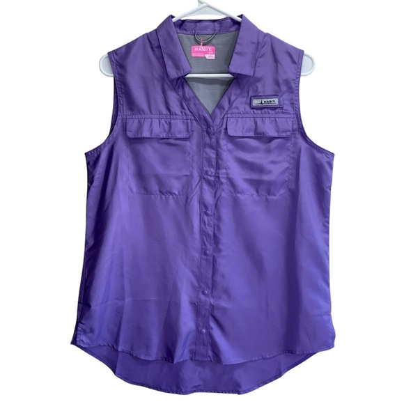 Habit Tops - Habit Women’s Lilac Fishing Shirt. Size M